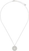 A.P.C. Eloi Perforated Disc Pendant Necklace