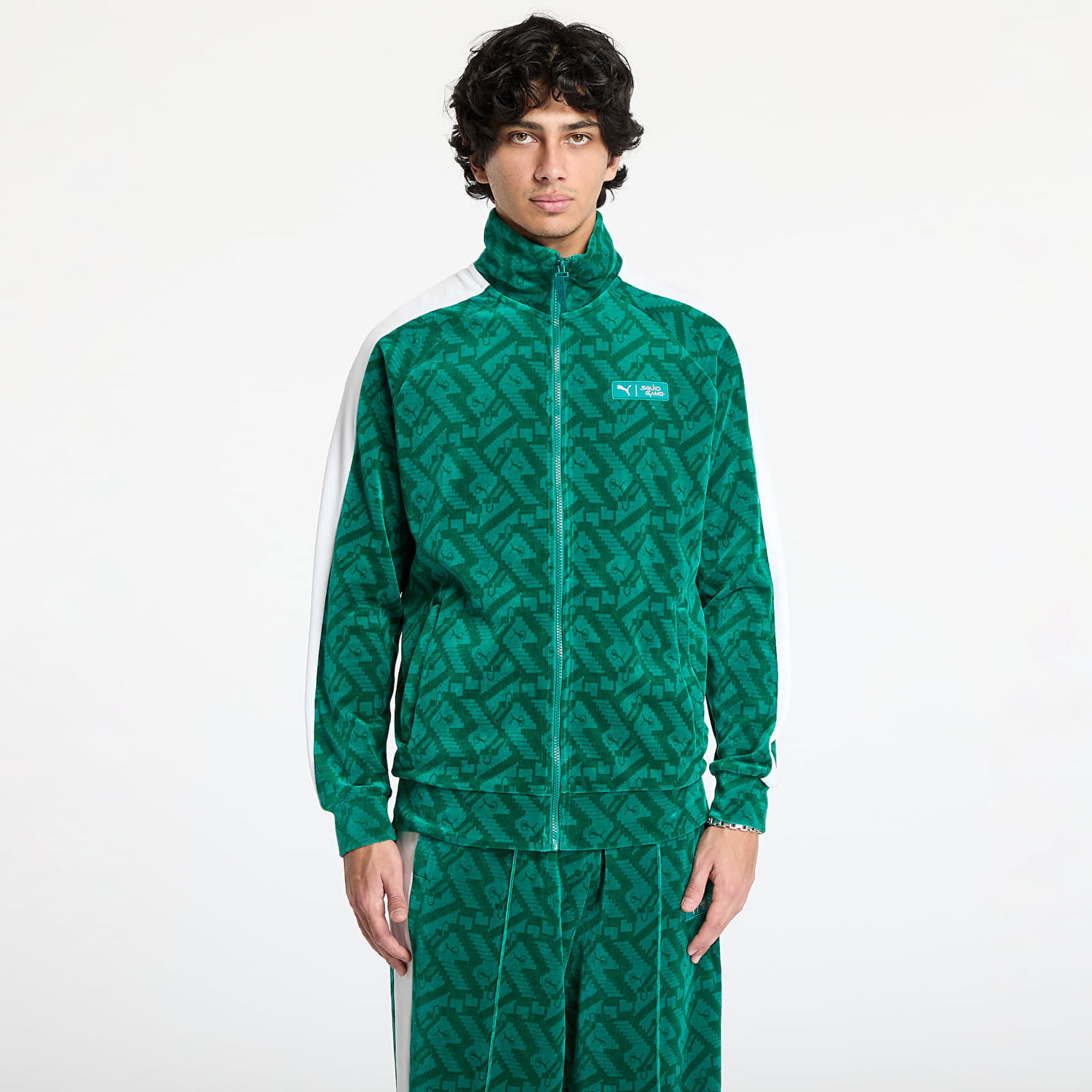 Суитчър Puma Squid Game x T7 Iconic Track Jacket Зелено | 62742886, 0