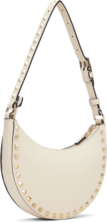 Чанта през рамо Valentino Garavani Mini Rockstud Studded Crescent Bag Черно | 7W2P0AI7VSH, 4