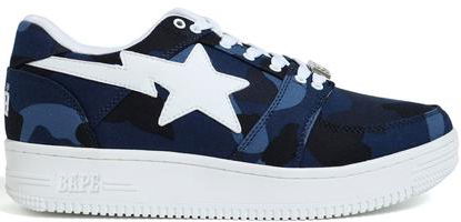 Кецове и обувки BAPE Bape Sta Low "Color Camo Navy" Тъмно синьо | 1E80191002-NVY, 0