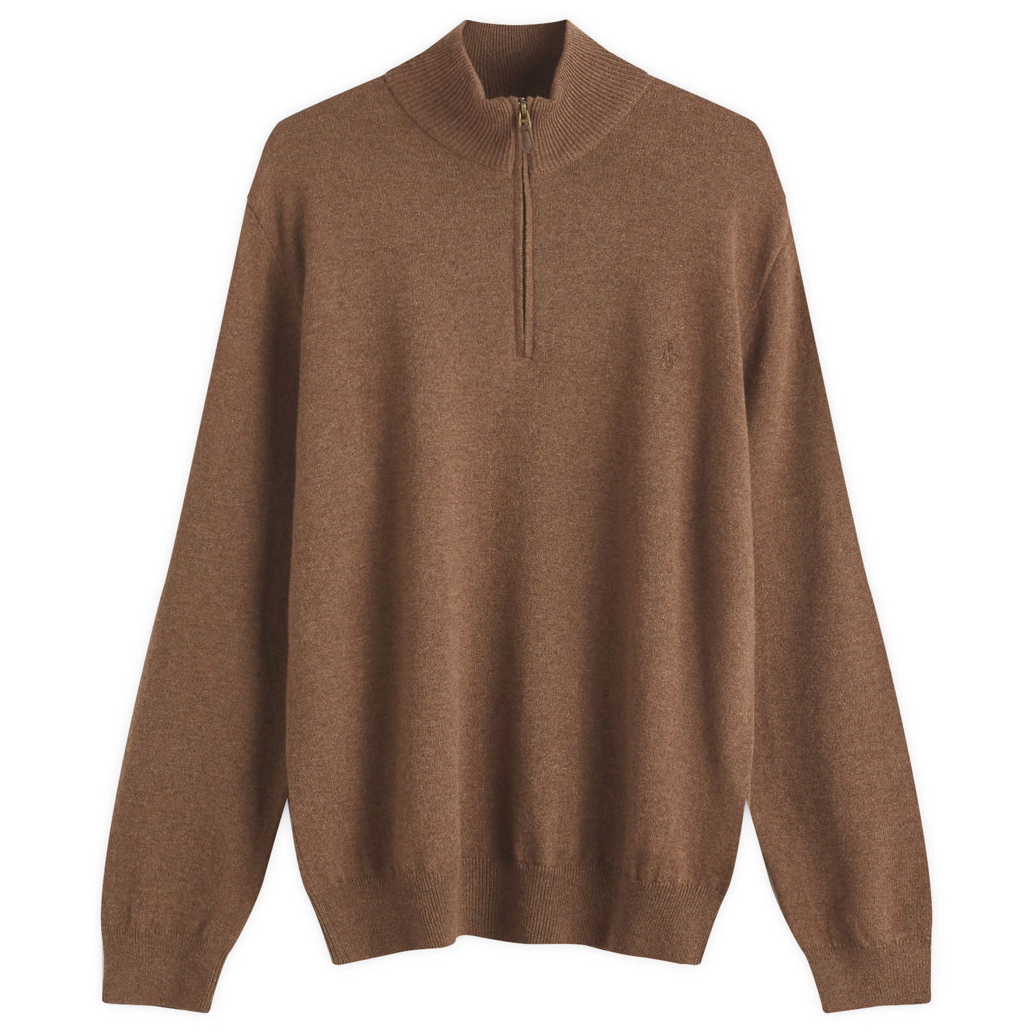 Пуловер Polo by Ralph Lauren Sweater Half Zip Jumper Large Кафяво | 710876756016, 0