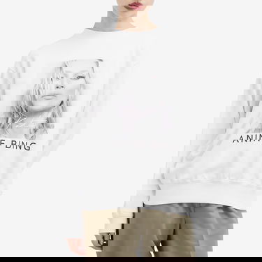 Суитчър Anine Bing Ramona Kate Moss Sweatshirt Бяло | A-08-5055-100A, 2