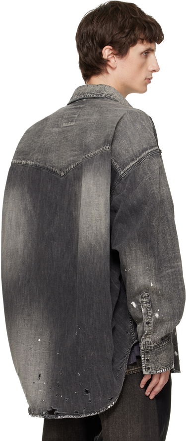 Риза Maison MIHARA YASUHIRO Distressed Denim Shirt Сиво | J15SH125, 2