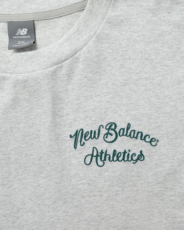 Тениска New Balance Athletics Relaxed League Tee Сиво | MT43556-AHH, 1