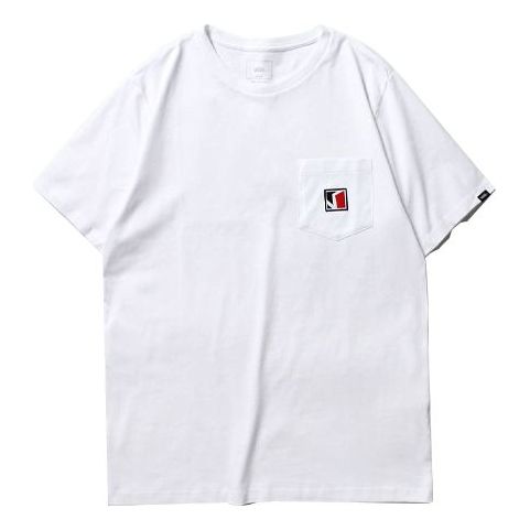 Тениска Vans Pocket Embroidered Short Sleeve T-Shirt Бяло | VN0A4URTWHT, 0