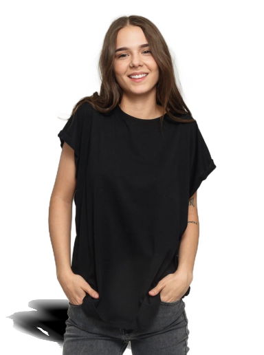 Тениска Urban Classics Ladies Extended Shoulder Tee Черно | TB771 black