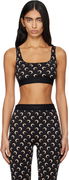 Marine Serre Recycled Moon Jersey Sport Bra