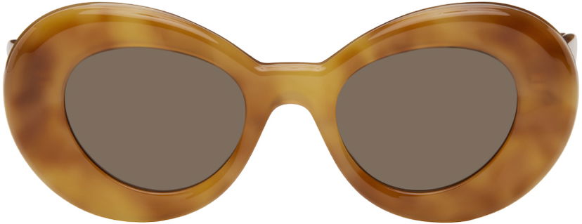 Слънчеви очила Loewe Tortoiseshell Wing Sunglasses Кафяво | LW40112I 192337138317