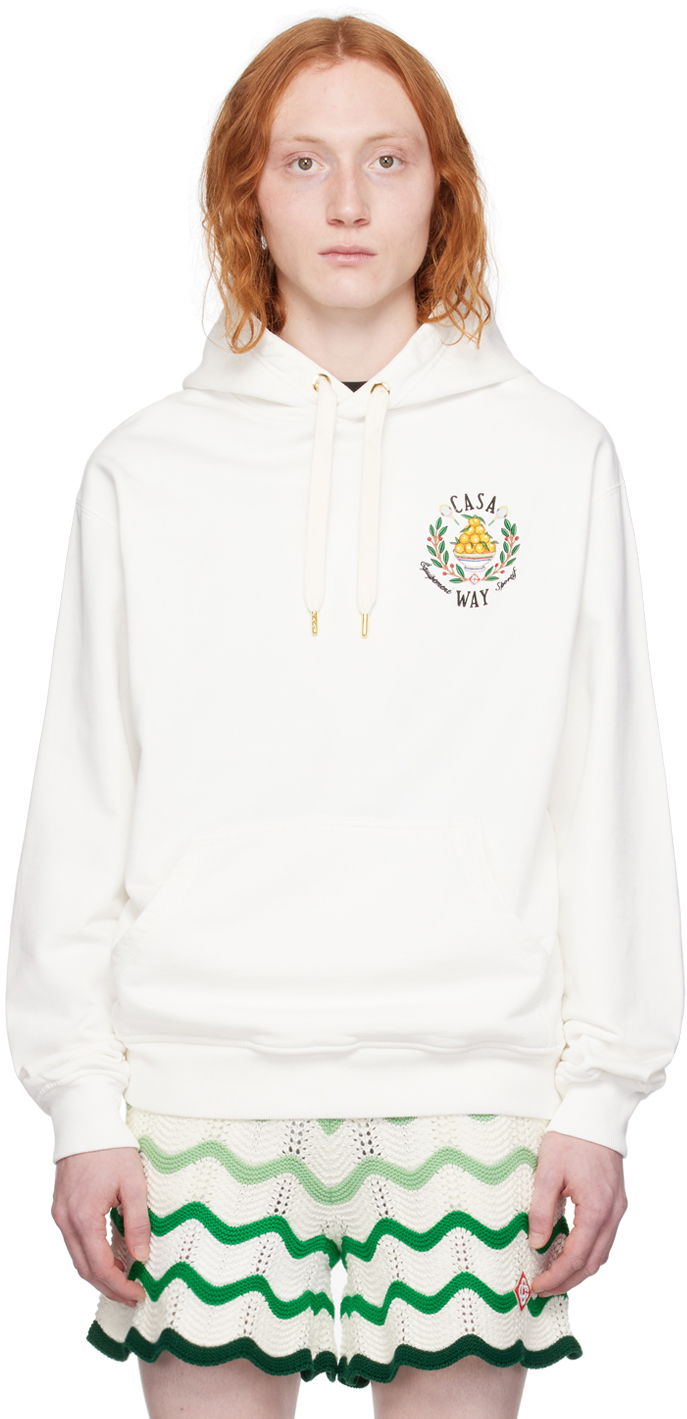 Суитчър Casablanca 'Casa Way' Hoodie Бяло | MPS24-JTP-093-01