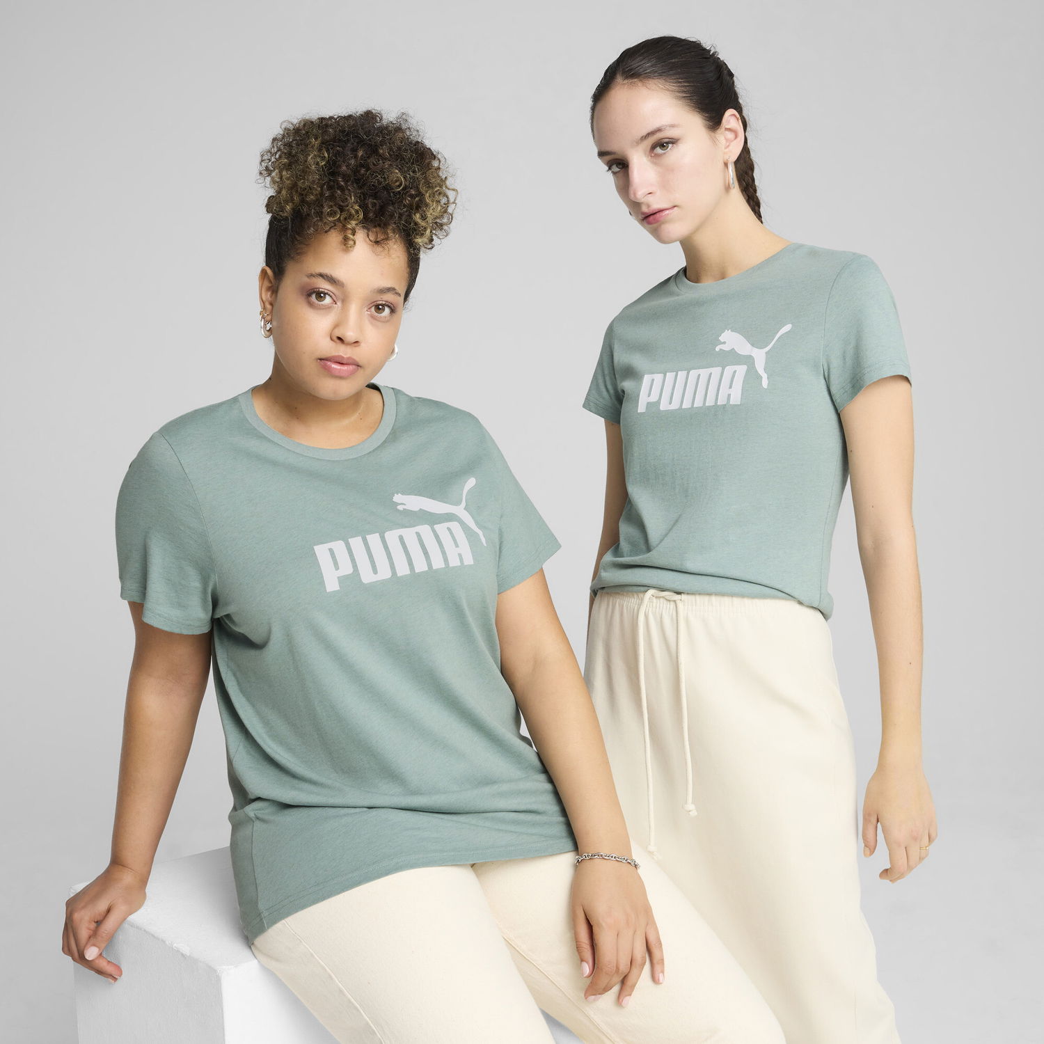 Тениска Puma ESS No. 1 Logo Heather T-Shirt Зелено | 684969_30, 0
