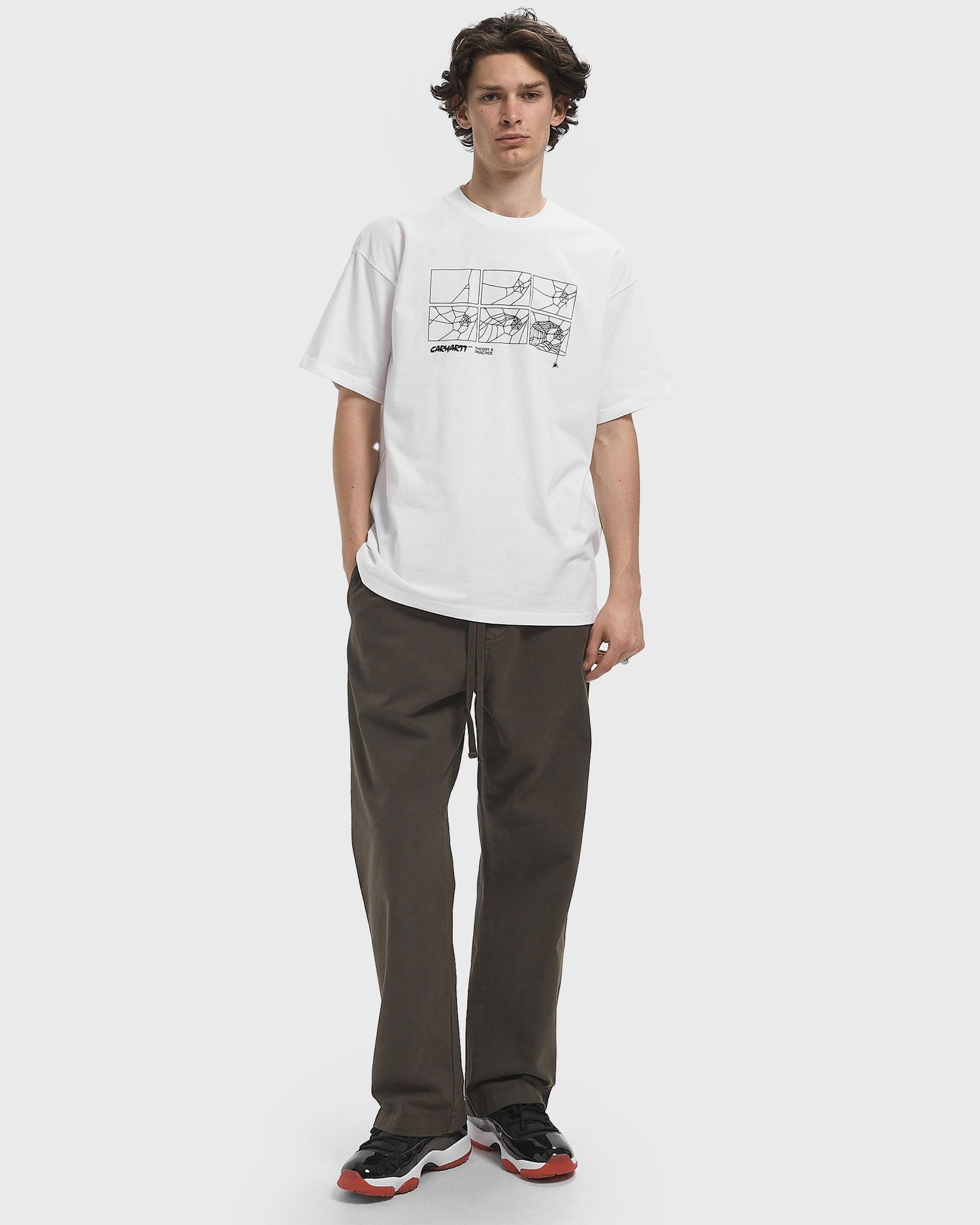 Тениска Carhartt WIP Theory & Practice Graphic T-Shirt Бяло | I035501-02.XX, 1