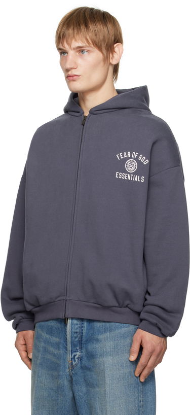 Суитчър Fear of God Fear of God ESSENTIALS Heavy Fleece Full Zip-Up Hoodie Сиво | 192HO246244F, 3