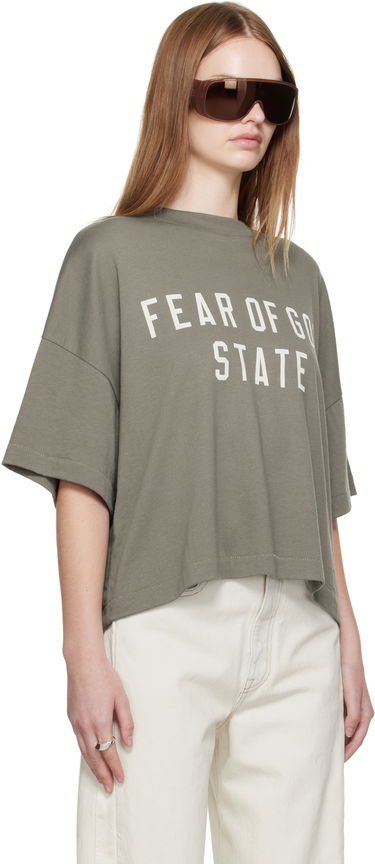 Тениска Fear of God Fear of God ESSENTIALS Boxy T-Shirt Зелено | 125SP257167FW, 1