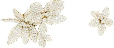 Обеци ISABEL MARANT Isabel Marant Loli Beaded Floral Earrings Бяло | BL0279FA-D1B17B, 0