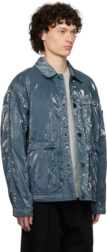Ветровка Stone Island Stone Island Prismatica Mussola Caban Jacket Синьо | K1S15 4100065 S0132, 1