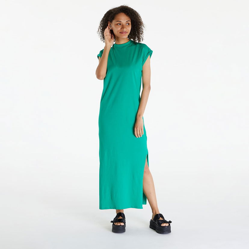 Pокля Urban Classics Dresses Ladies Long Extended Shoulder Dress Ferngreen Зелено | TB6027-12896