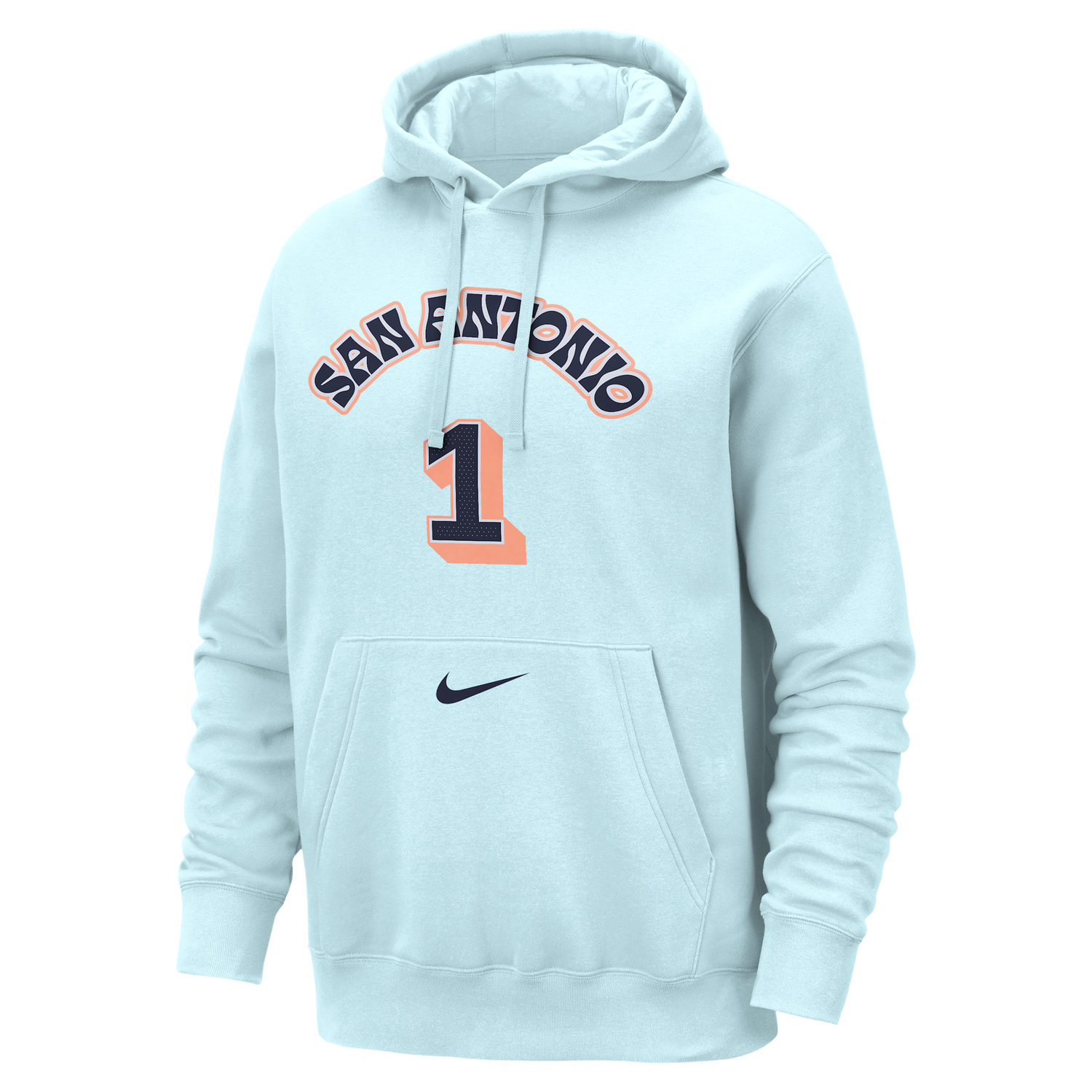Суитчър Nike San Antonio Spurs City Edition Dri-FIT Hoodie Синьо | HQ3778-476, 0
