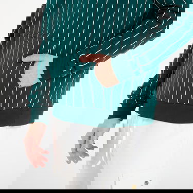 Суитчър Karl Kani Karl Kani Small Signature Essential Pinstripe Hoodie Зелено | PD00008882, 2