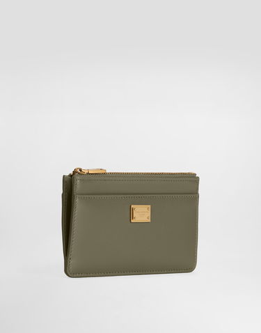 Портфейл Dolce & Gabbana Dolce & Gabbana Plongé Calfskin Card Holder Onesize Зелено | BI1261A9S2580560, 1