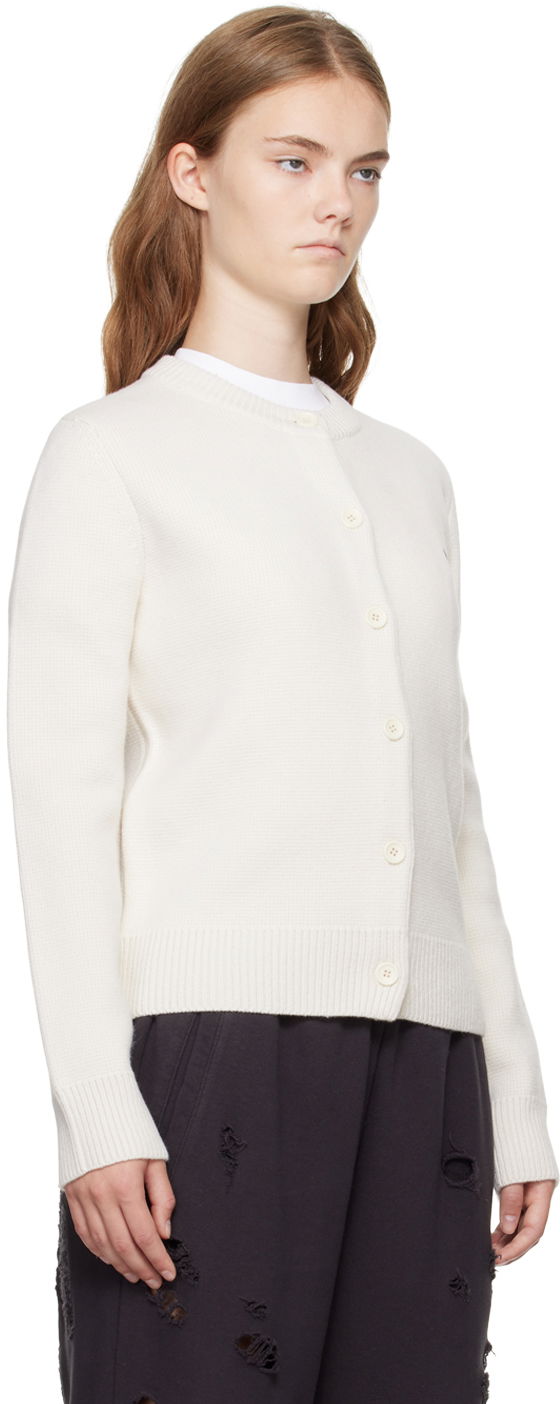 Пуловер We11done We11done Women's Cardigan Бяло | WD-KC2-24-602-W-IV, 1