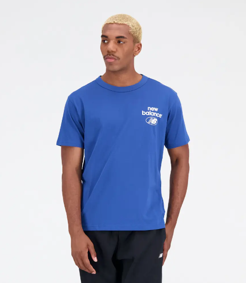 Тениска New Balance Essentials Logo Tee Синьо | MT31518-ATE, 0