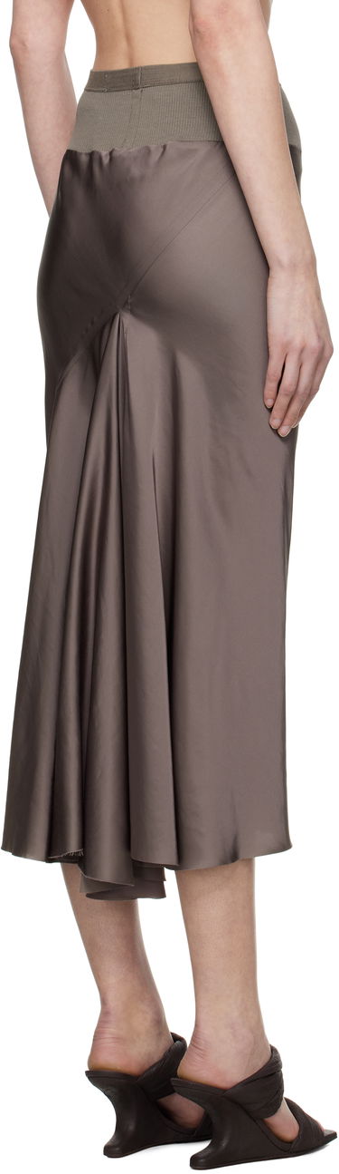Пола Rick Owens Rick Owens Hollywood Knee Bias Midi Skirt Кафяво | RP01E7343 SCH, 2