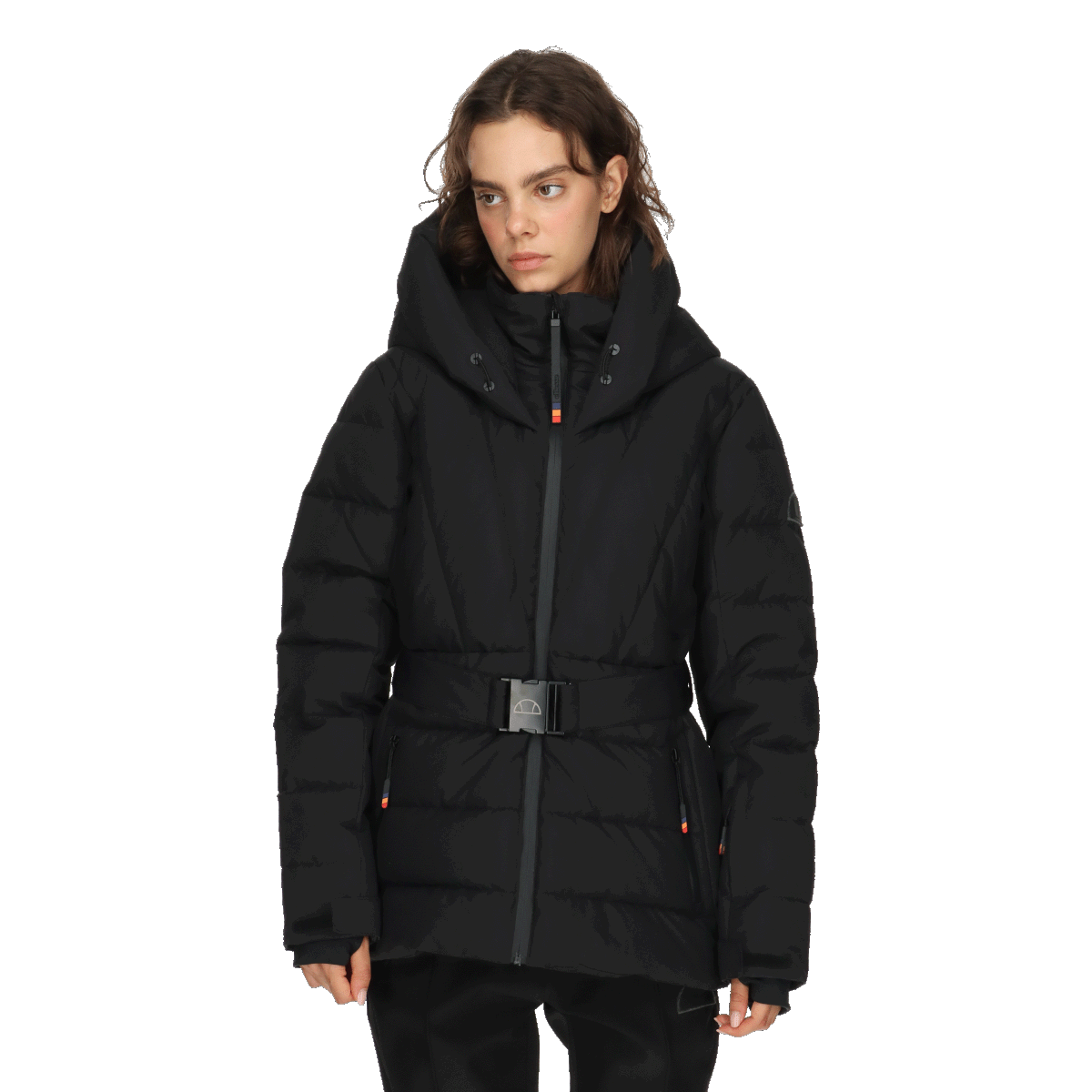 Пухо яке Ellesse MYA Ski Puffer Jacket with Belt Черно | ELA253F506-01, 0