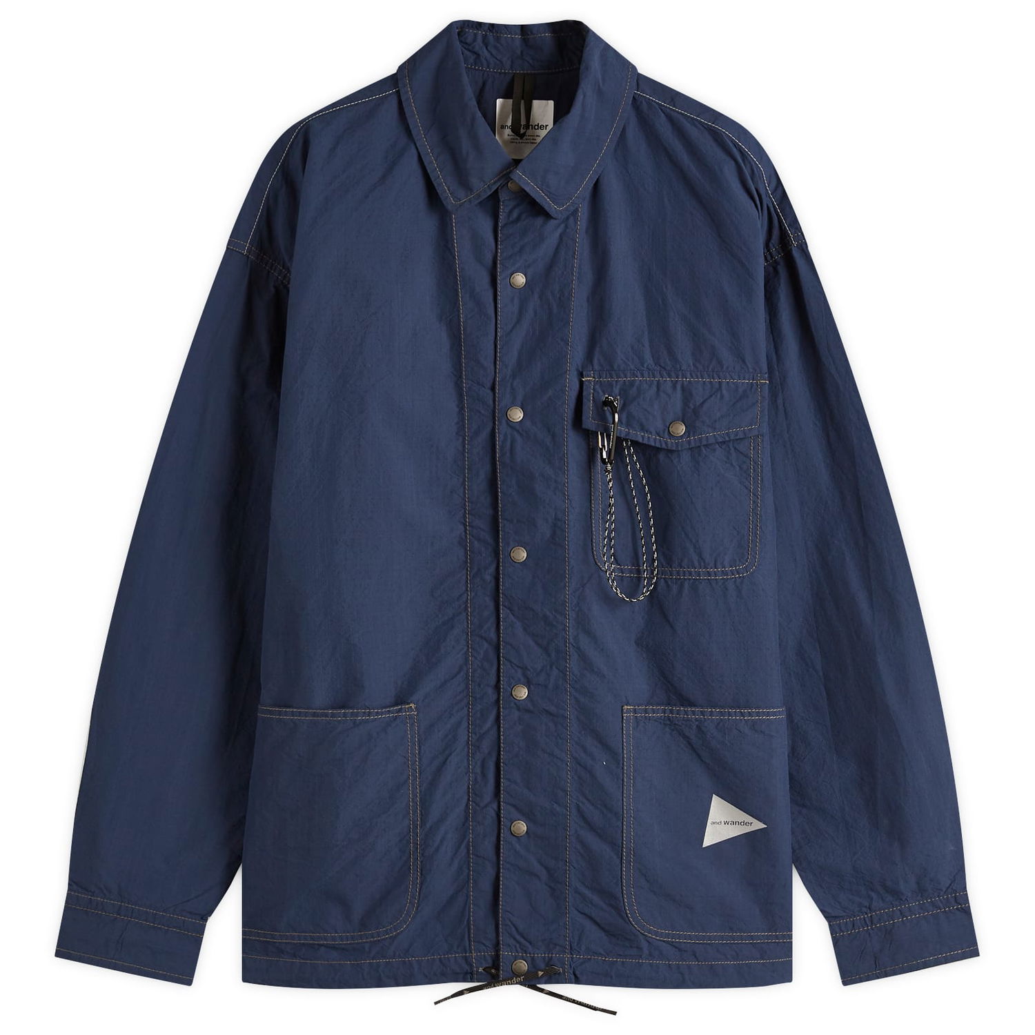 Ветровка and wander and wander Cordura Cotton Ripstop Shirt Jacket, Size Large Синьо | 5745183074-110, 1