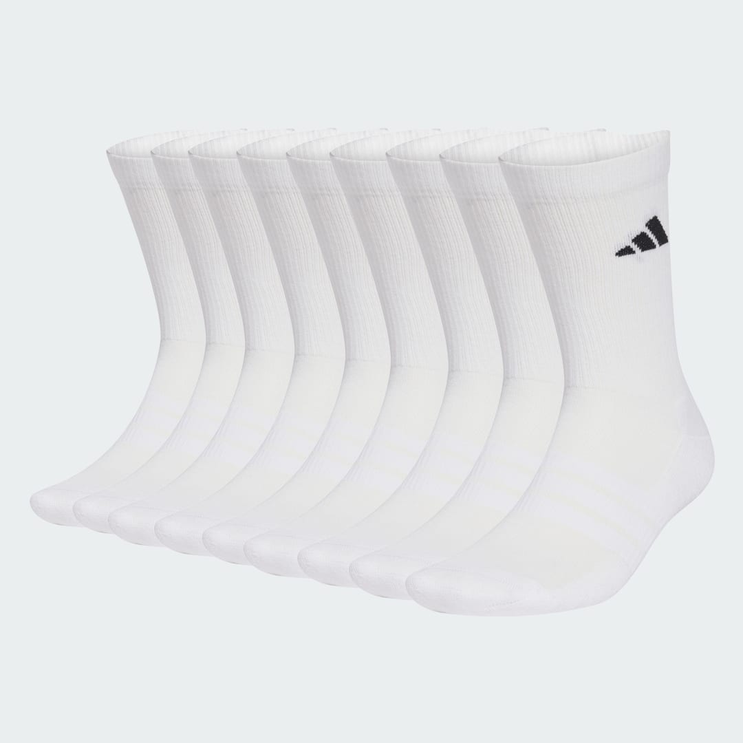 Чорапи adidas Performance ESSENTIALS CUSHIONED CREW Socks 10-Pack Бяло | KF9095, 0