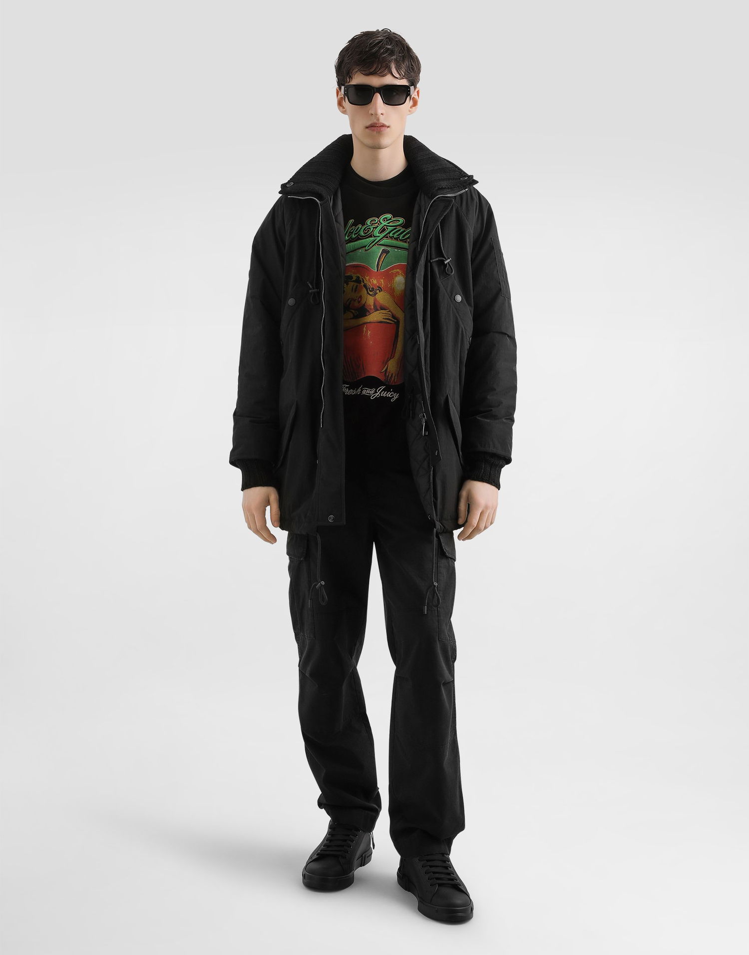 Яке Dolce & Gabbana Dolce & Gabbana Hooded Nylon Jacket Черно | G9BQVTHUMUEN0000, 1