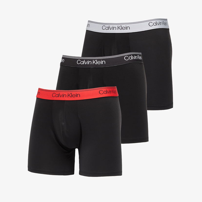 Боксерки CALVIN KLEIN Boxer Brief 3-Pack Black Черно | LV00NB4410 0AZ