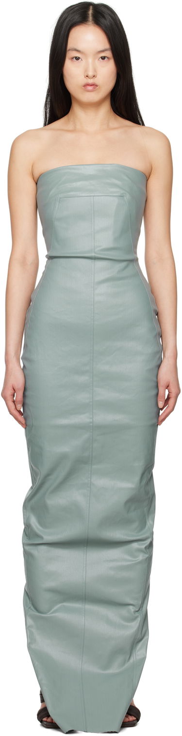 Pокля Rick Owens Rick Owens Hollywood Bustier Denim Gown Зелено | RP01E7524 SCT, 0