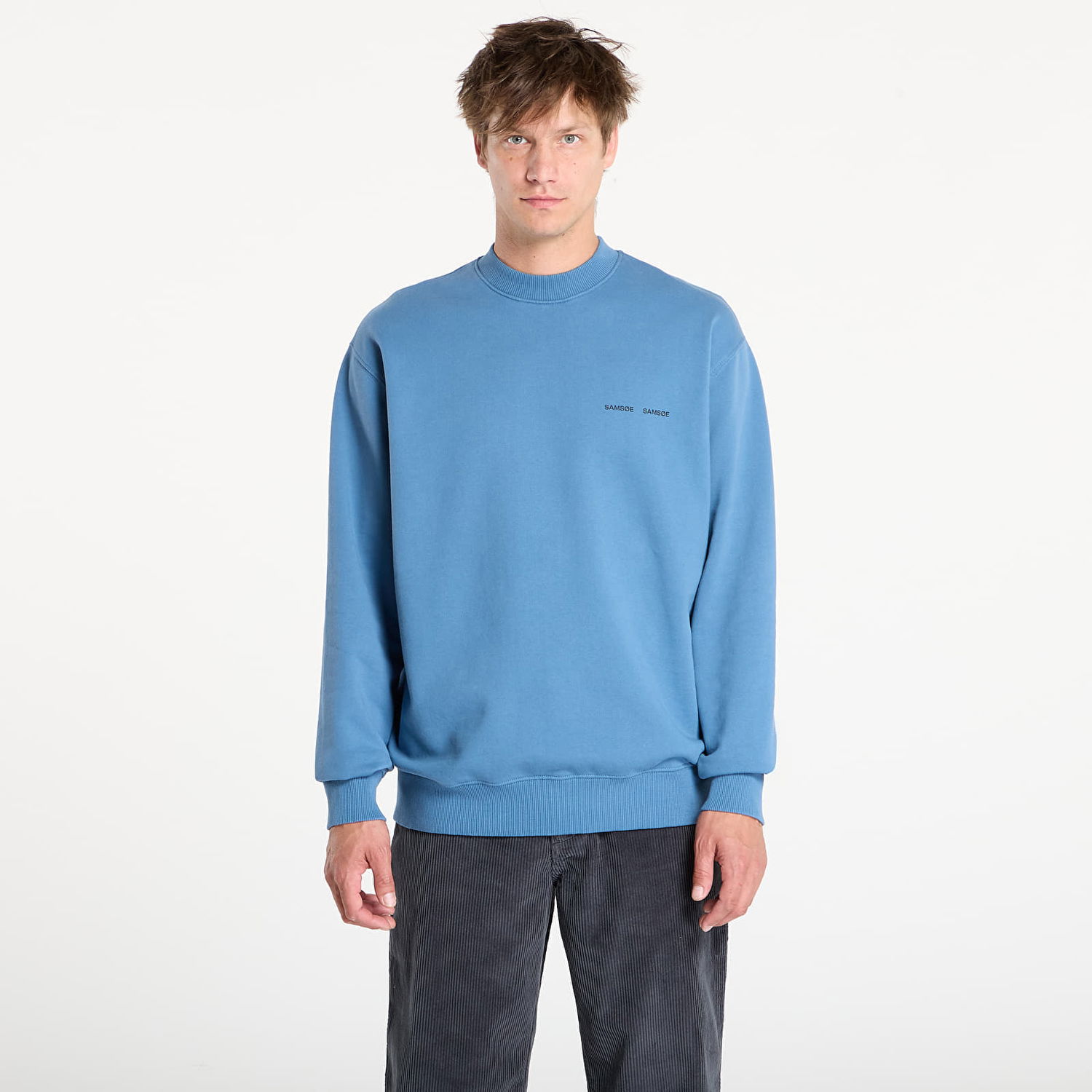 Суитчър Samsoe Samsoe Samsøe Samsøe Norsbro Crew Neck Sweatshirt Синьо | M00018103_184026TCX, 0