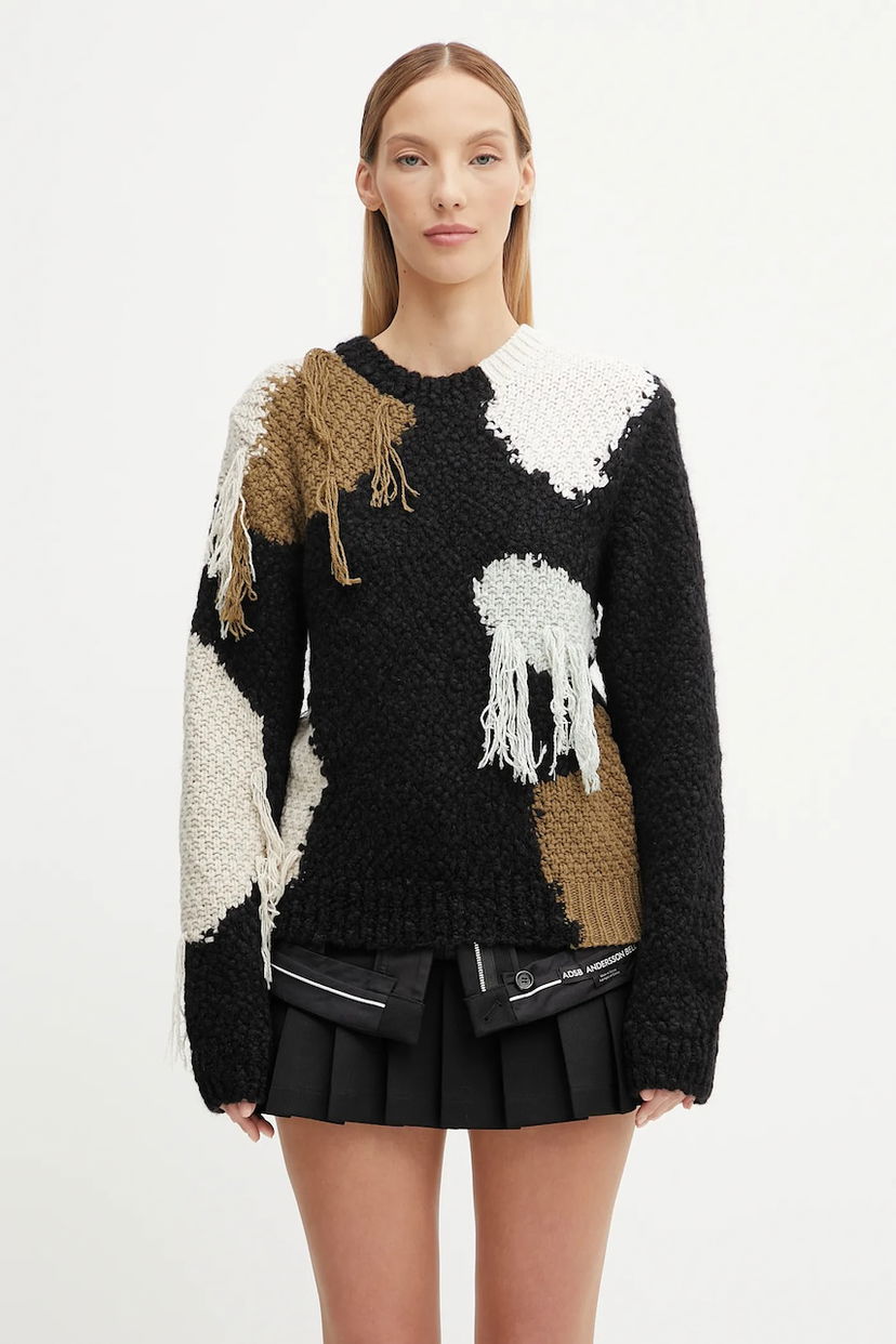 Пуловер Andersson Bell Andersson Bell Sylvia Abstract Patchwork Wool Sweater Многоцветен | atb1365w