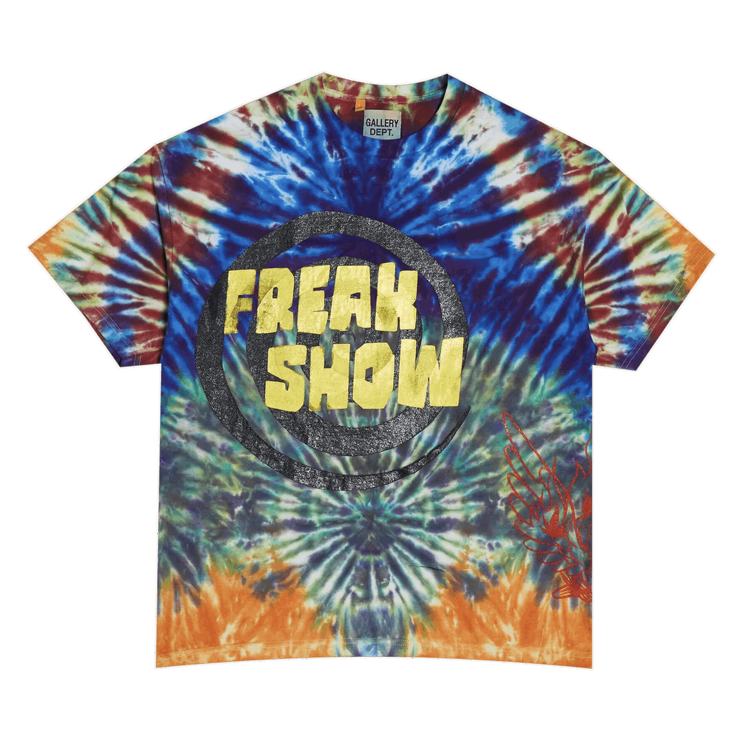 Тениска Gallery Dept. Freak Show Tie Dye Tee Тъмно синьо | FS 10090 MULT, 0