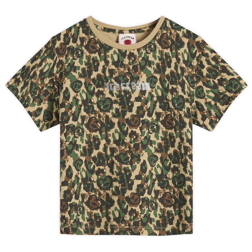 Тениска BBC IceCream Crystal Soft Serve Running T-Shirt Зелено | ICWW25317-CAM