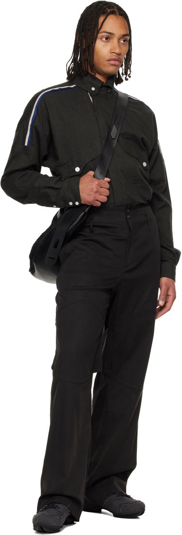 Риза KIKO KOSTADINOV Vig Long Sleeve Shirt with Shoulder Stripes and Chest Pockets Сиво | KKAW25SH03-57, 4