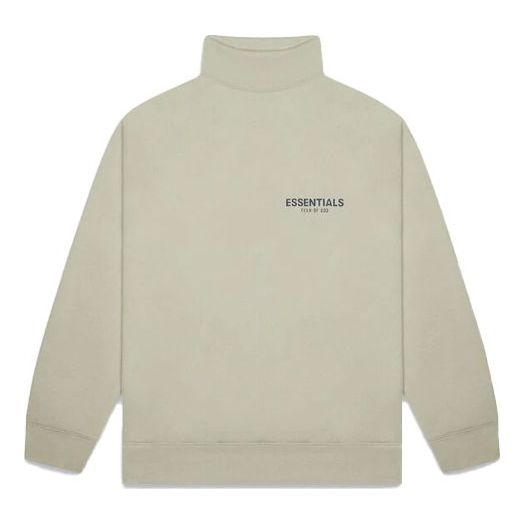 Пуловер Fear of God Essentials FW20 Mock Neck Sweatshirt Зелено | FOG-FW20-296