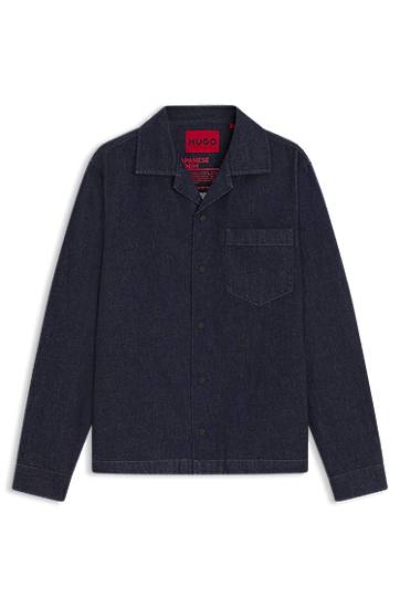 Oversized-fit Overshirt in Rigid Denim
