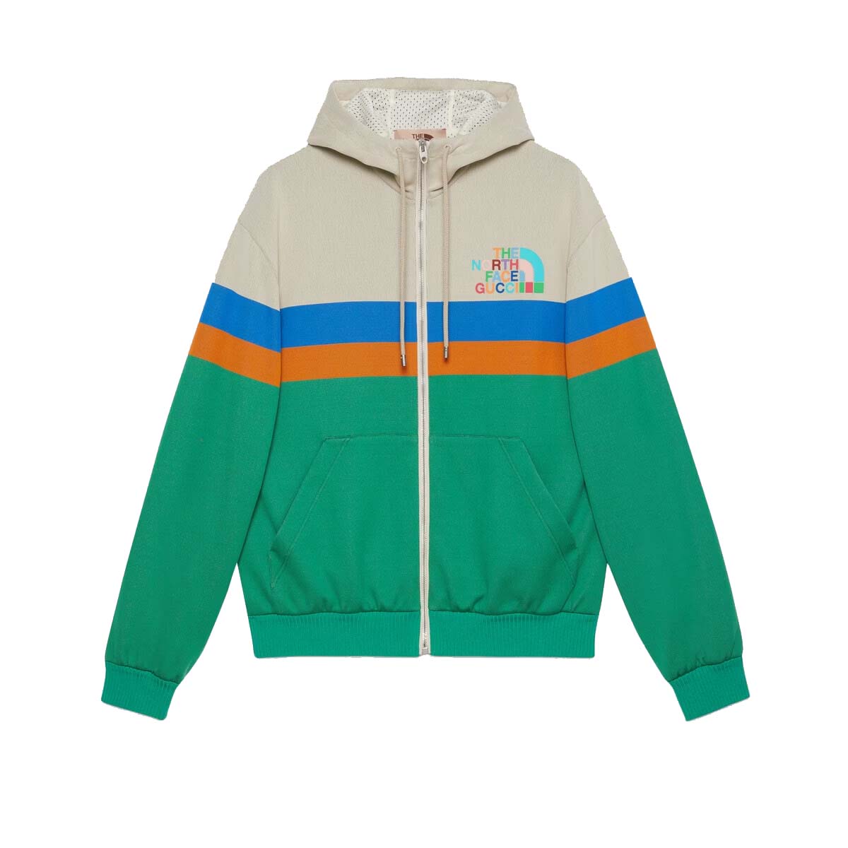 Яке Gucci The North Face x Hooded Jacket Ivory/Green Зелено | 675542 XJDWR 9172, 0