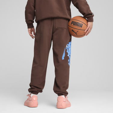 Спортни панталони Puma Dress Code Basketball Sweatpants Кафяво | 630295_01, 3