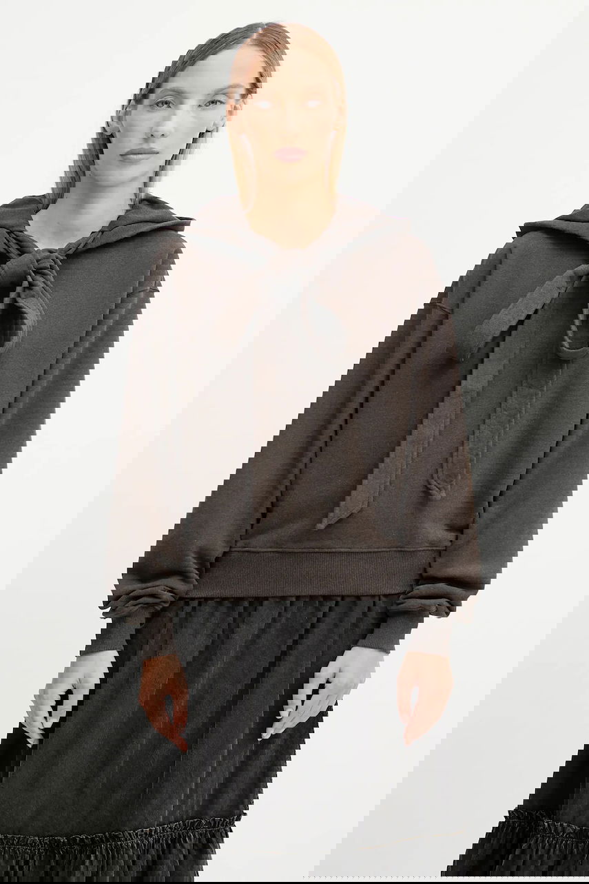 Суитчър JW Anderson JW Anderson Tied Bow Hoodie Кафяво | JW0244.PG1719, 0
