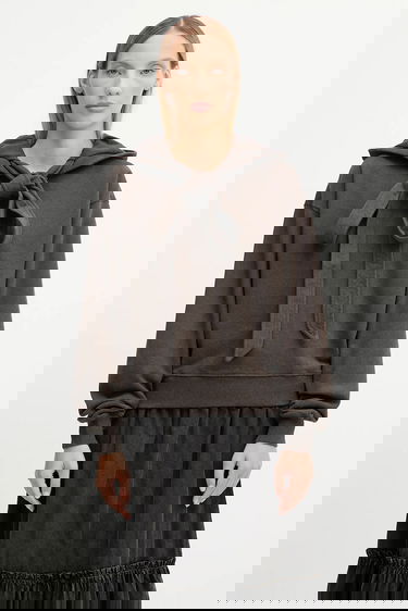 Суитчър JW Anderson JW Anderson Tied Bow Hoodie Кафяво | JW0244.PG1719, 0