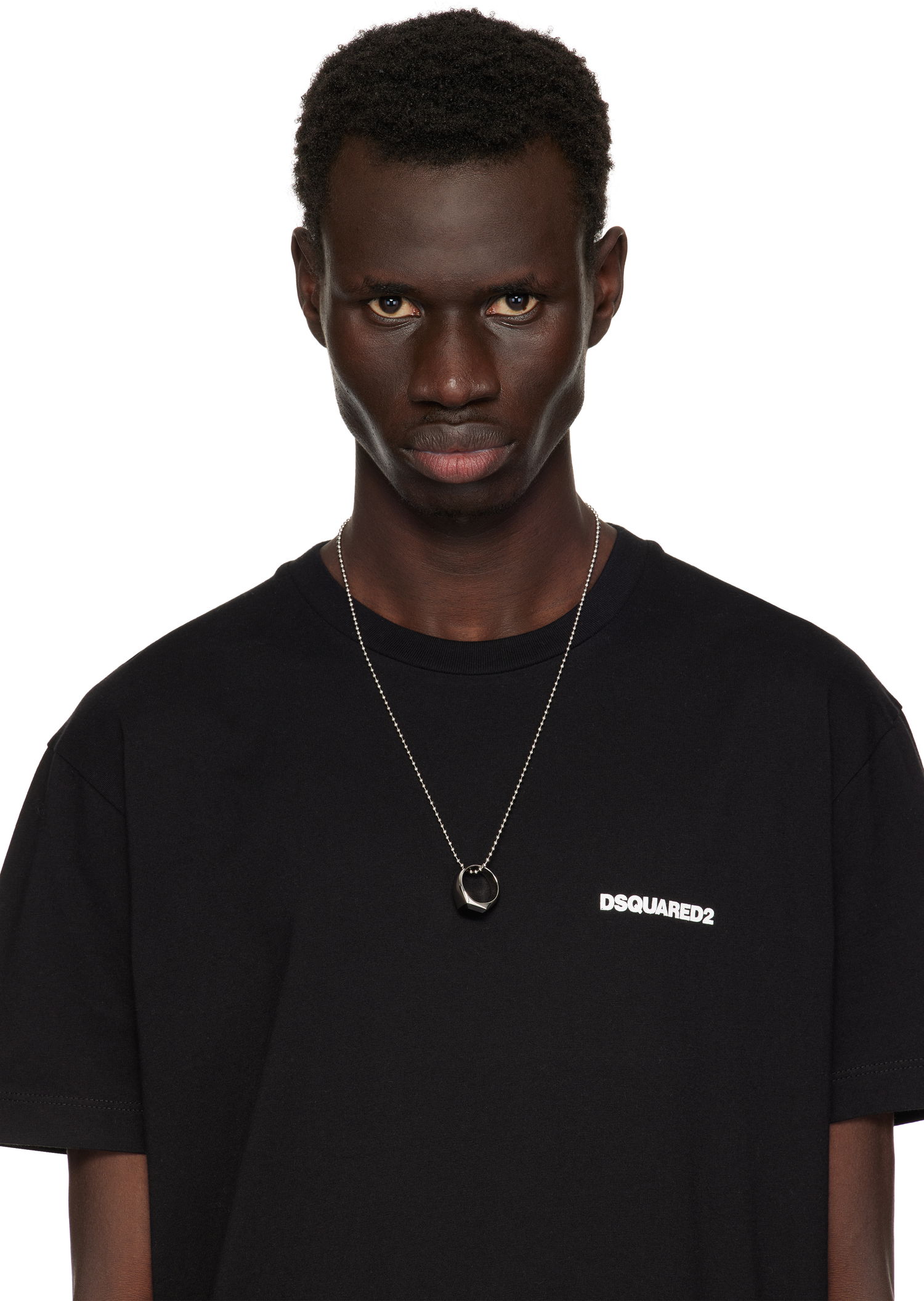 Колие DSQUARED2 Dsquared2 D2 Hedonism Punk Ring Necklace Металик | NEM0011-13420001-M885, 1