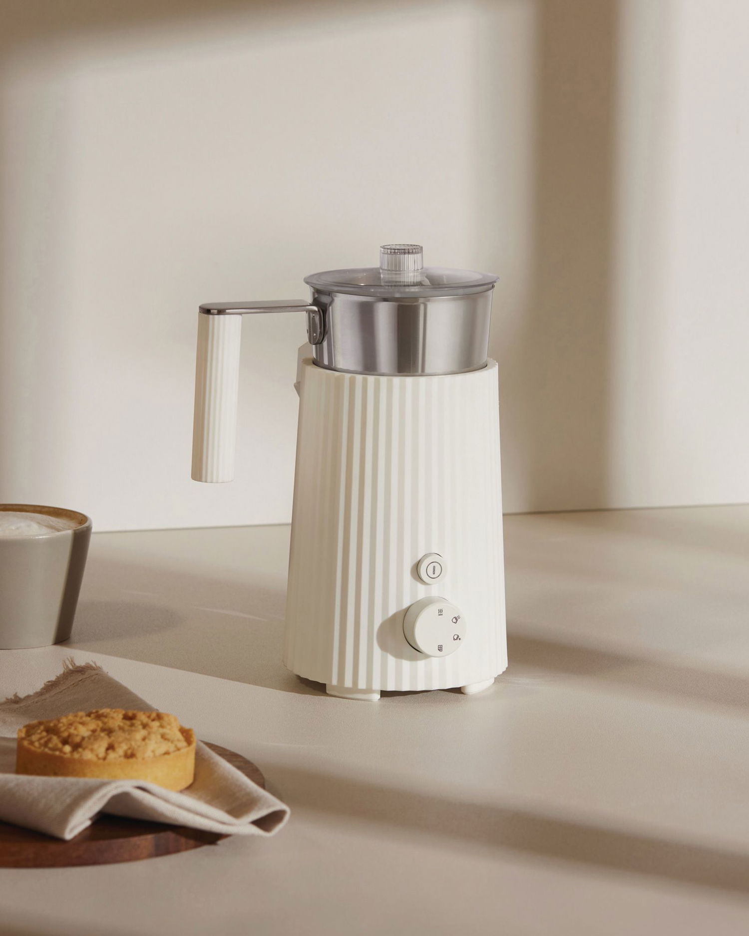 Джаджа Alessi PLISSE Electric Milk Frother Бяло | MDL13-W, 1