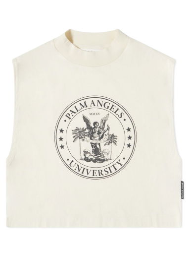 Потник Palm Angels College Logo Muscle Vest Бежово | PWAC011S23JER0050410