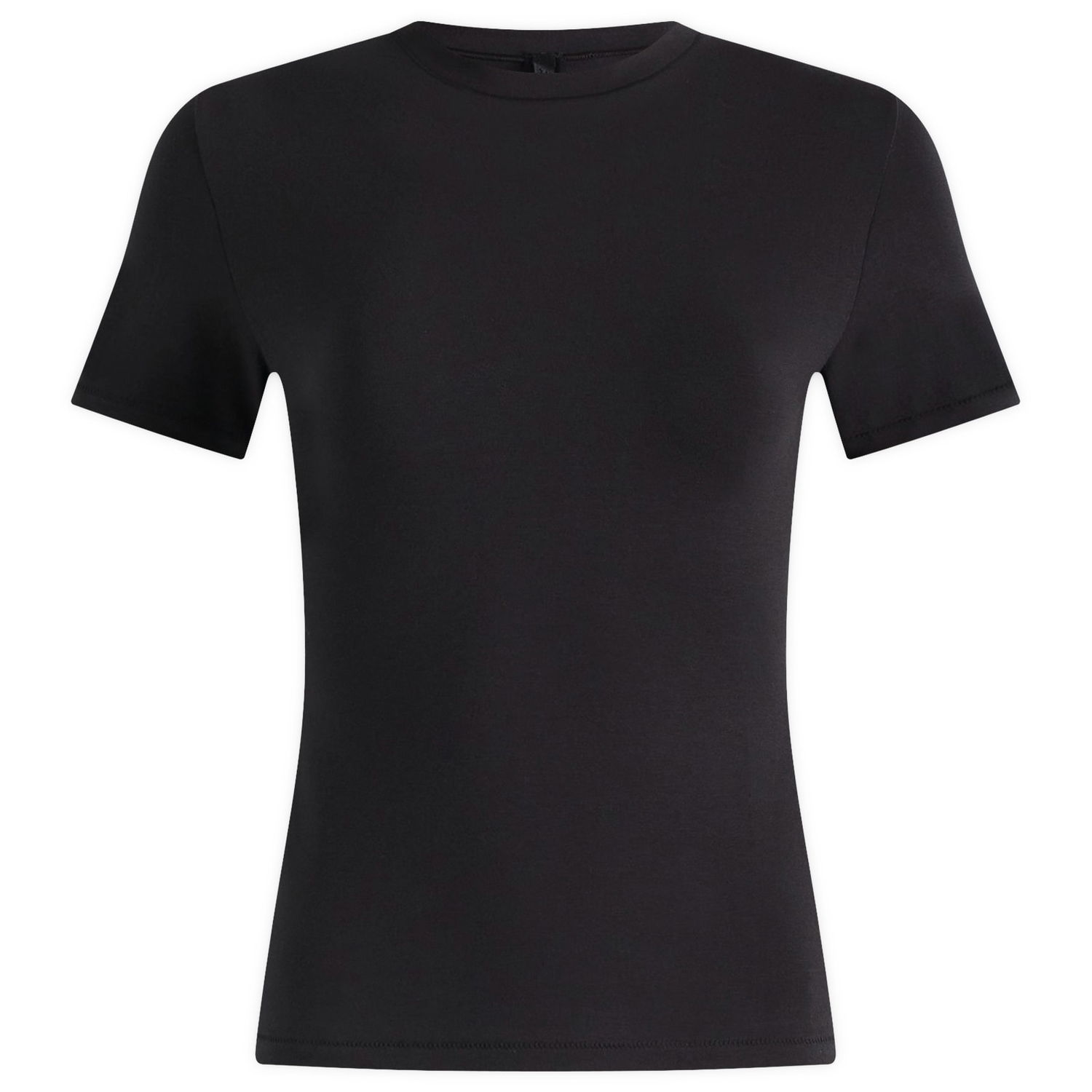 Тениска SKIMS Cotton Jersey T-Shirt Size Large Черно | AP-TSH-0638-SOOT, 0