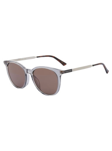 Round-Frame Acetate And Metal Sunglasses