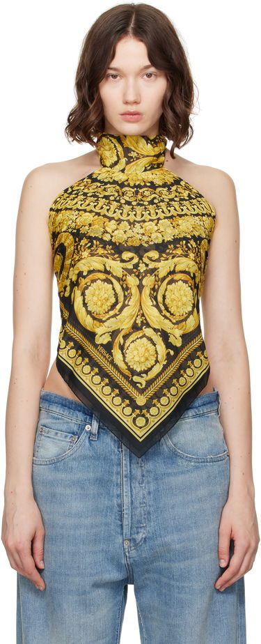 Потник Versace Versace Barocco Foulard Halter Top Черно | 1016588_1A11158, 0