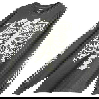 Тениска Neighborhood Neighborhood x Bounty Hunter Skeleton Graphic Long Sleeve T-Shirt, Size Large Сиво | 251PCBHN-LT01-BLK, 1